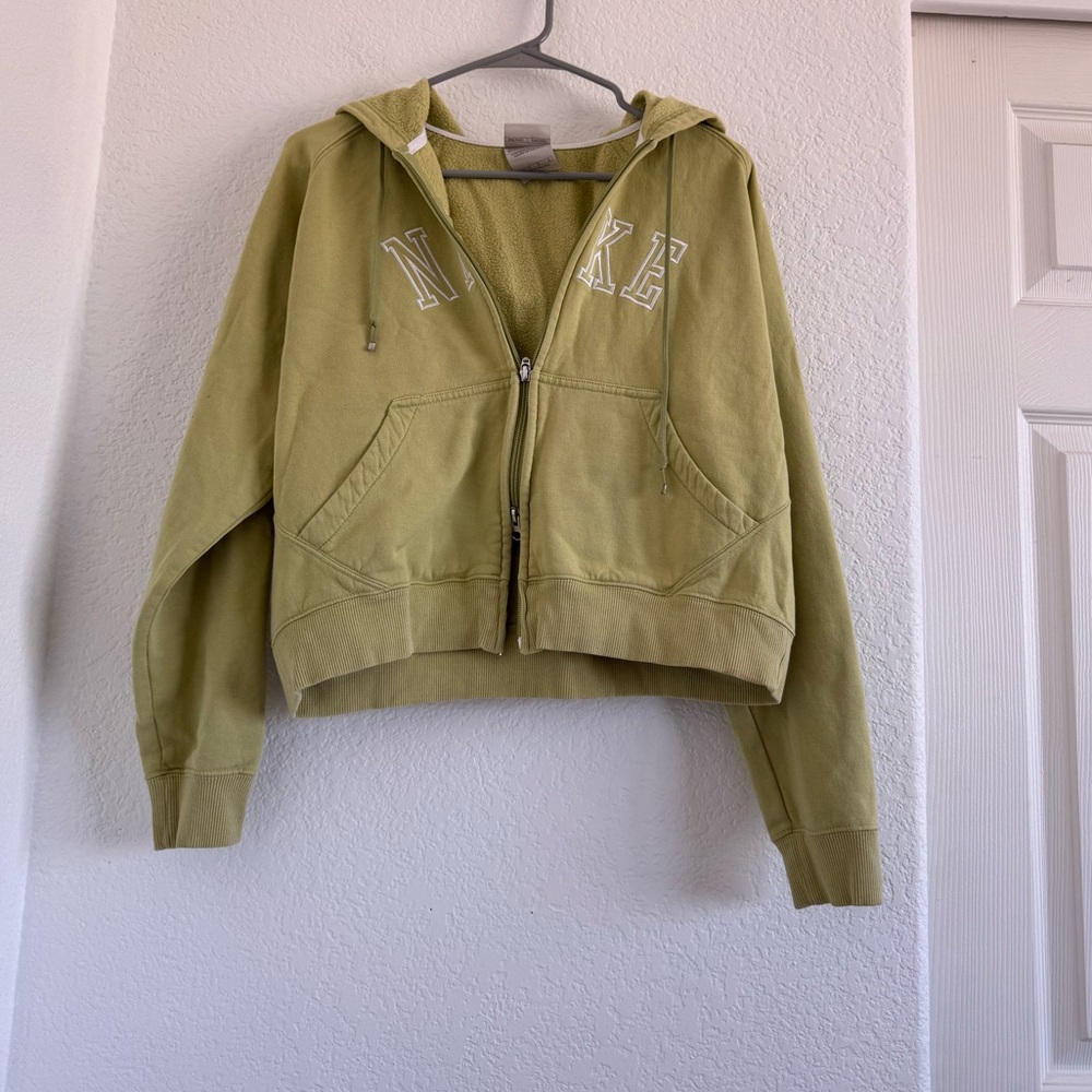 Nike Sage Green Cropped Sweater